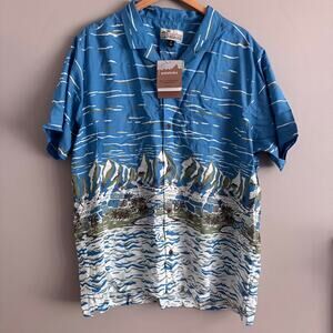 Pataloha Patagonia Short Sleeve Tropical Hawaiian Shirt Special Edition XL New